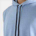 Sleeveless Drawstring Hooded Pullover Relaxed Fit for Men
