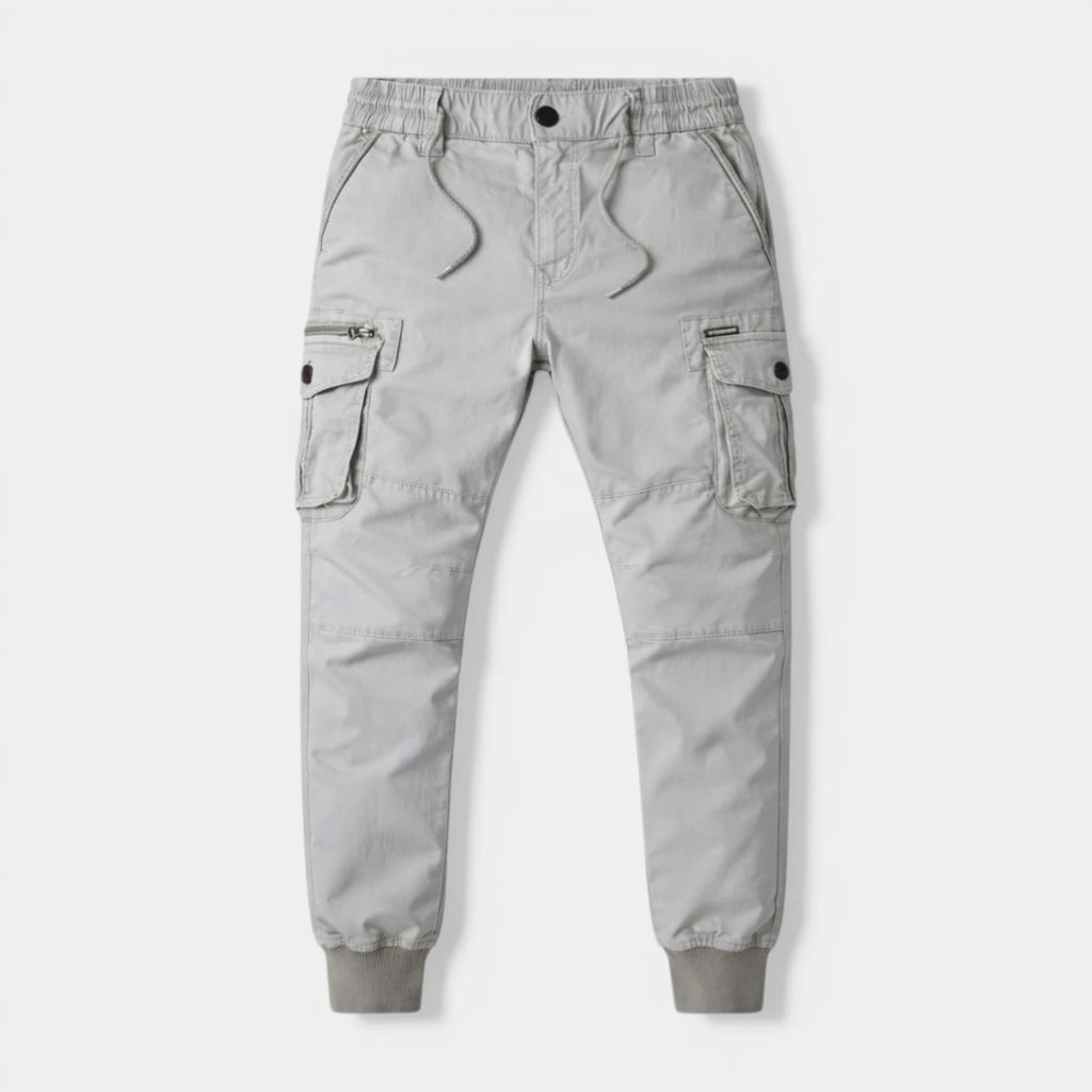 Cargo Jogger Pants Drawstring Tapered Fit for Men