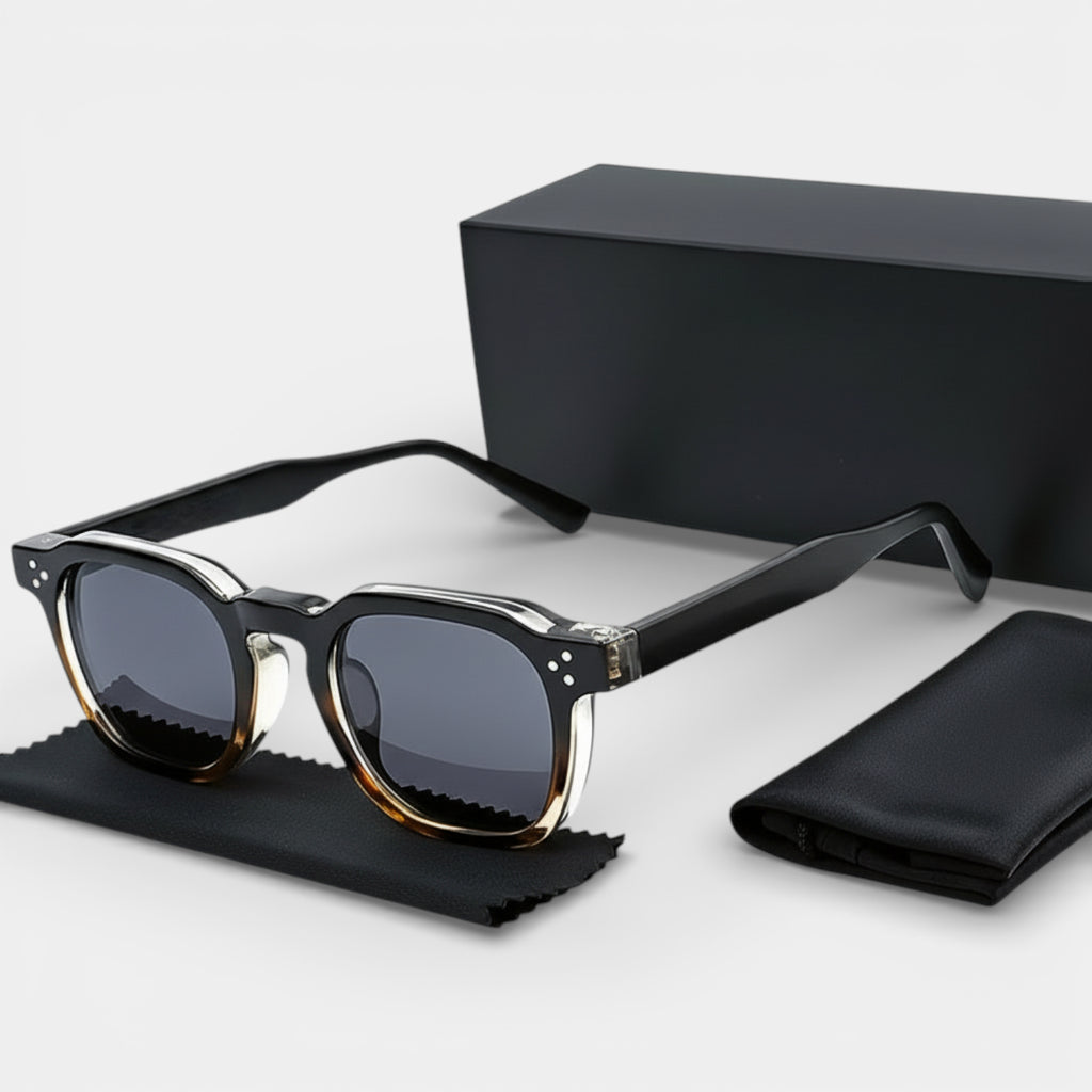 Square Frame Tinted Lens Sunglasses Full-Rim for Men