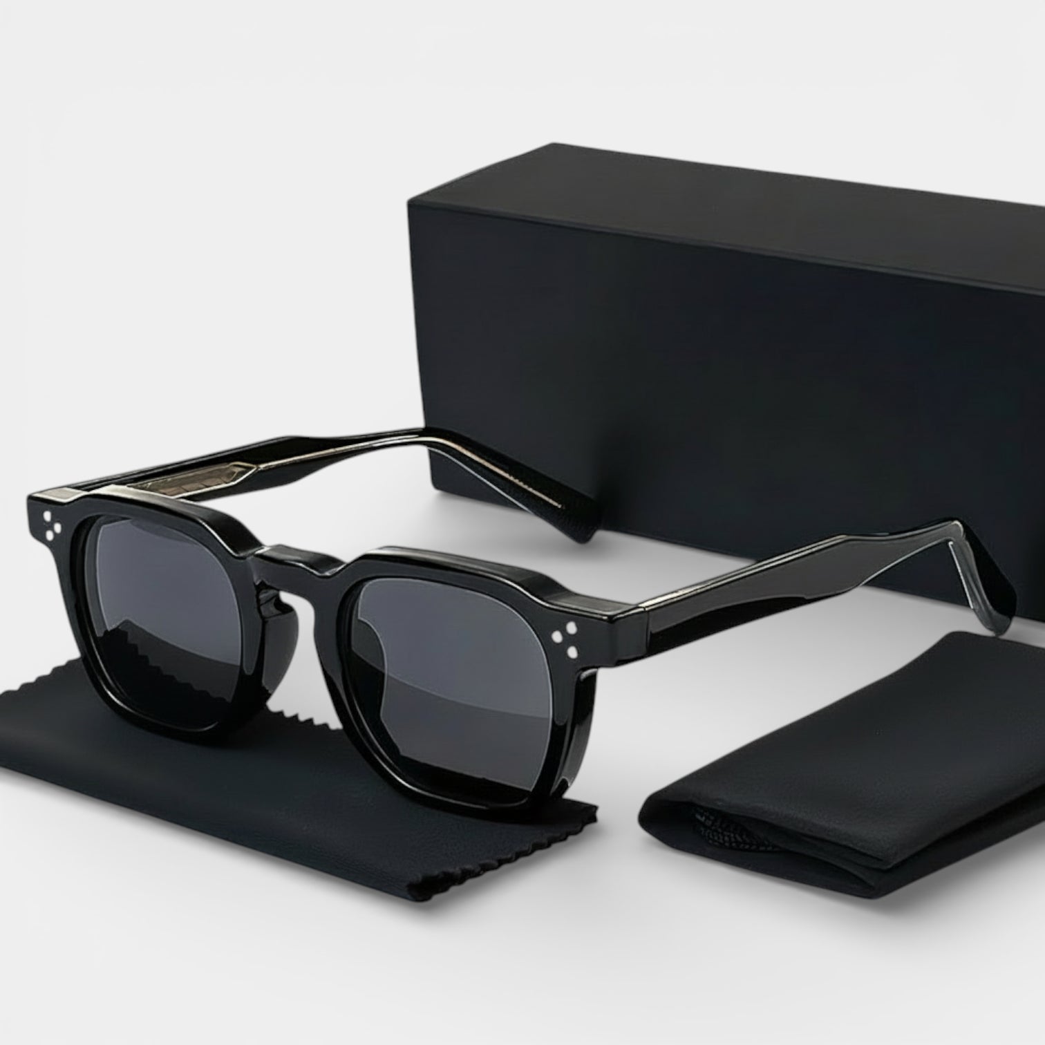 Square Frame Tinted Lens Sunglasses Full-Rim for Men