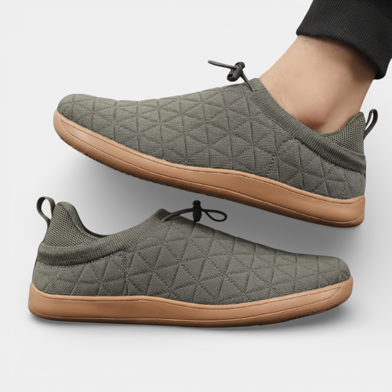 Slip-On Low-Top Shoes Woven Fabric Minimal for Men
