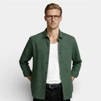 Button-Up Long Sleeve Shirt Regular Fit for Men