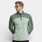 Quarter-Zip Pullover Stand Collar Regular Fit for Men