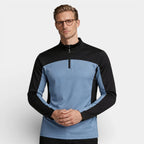 Quarter-Zip Pullover Stand Collar Regular Fit for Men