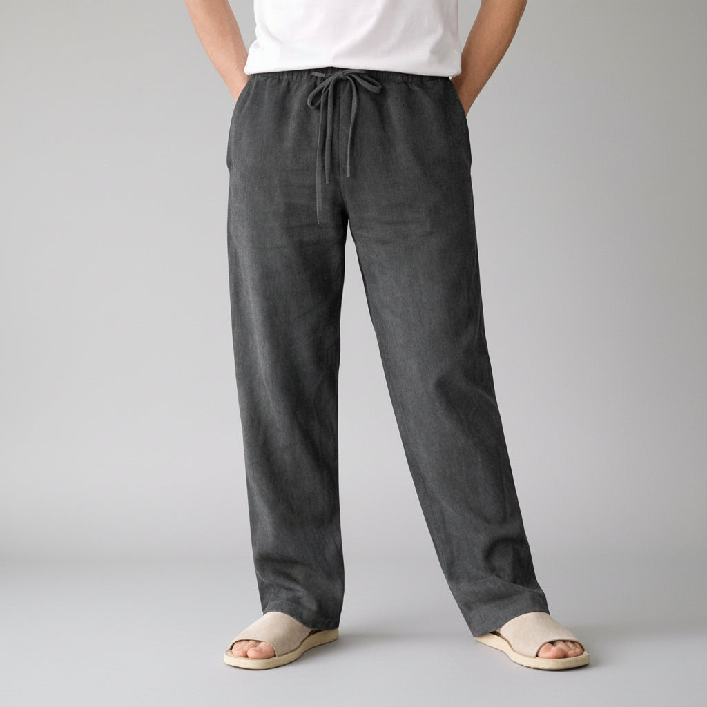 Drawstring Waist Straight Leg Lounge Pants for Men