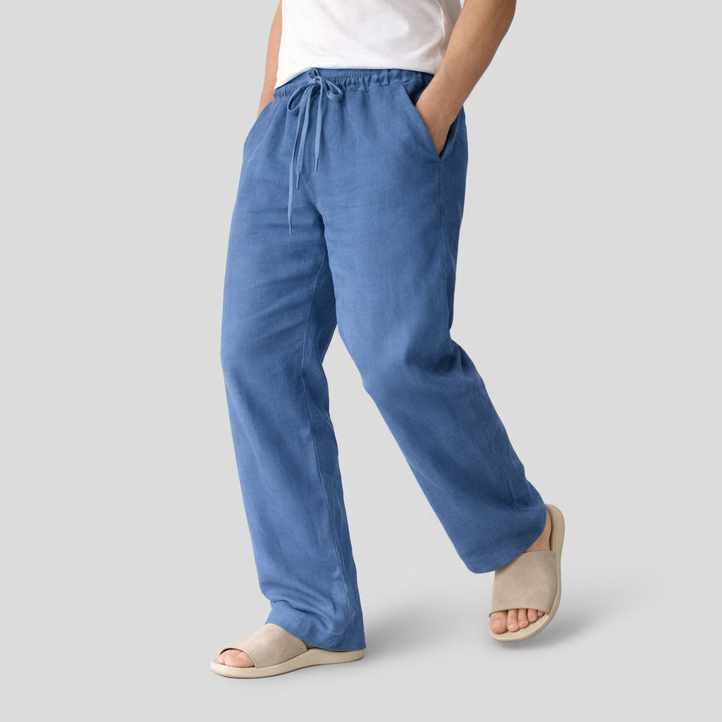 Drawstring Waist Straight Leg Lounge Pants for Men