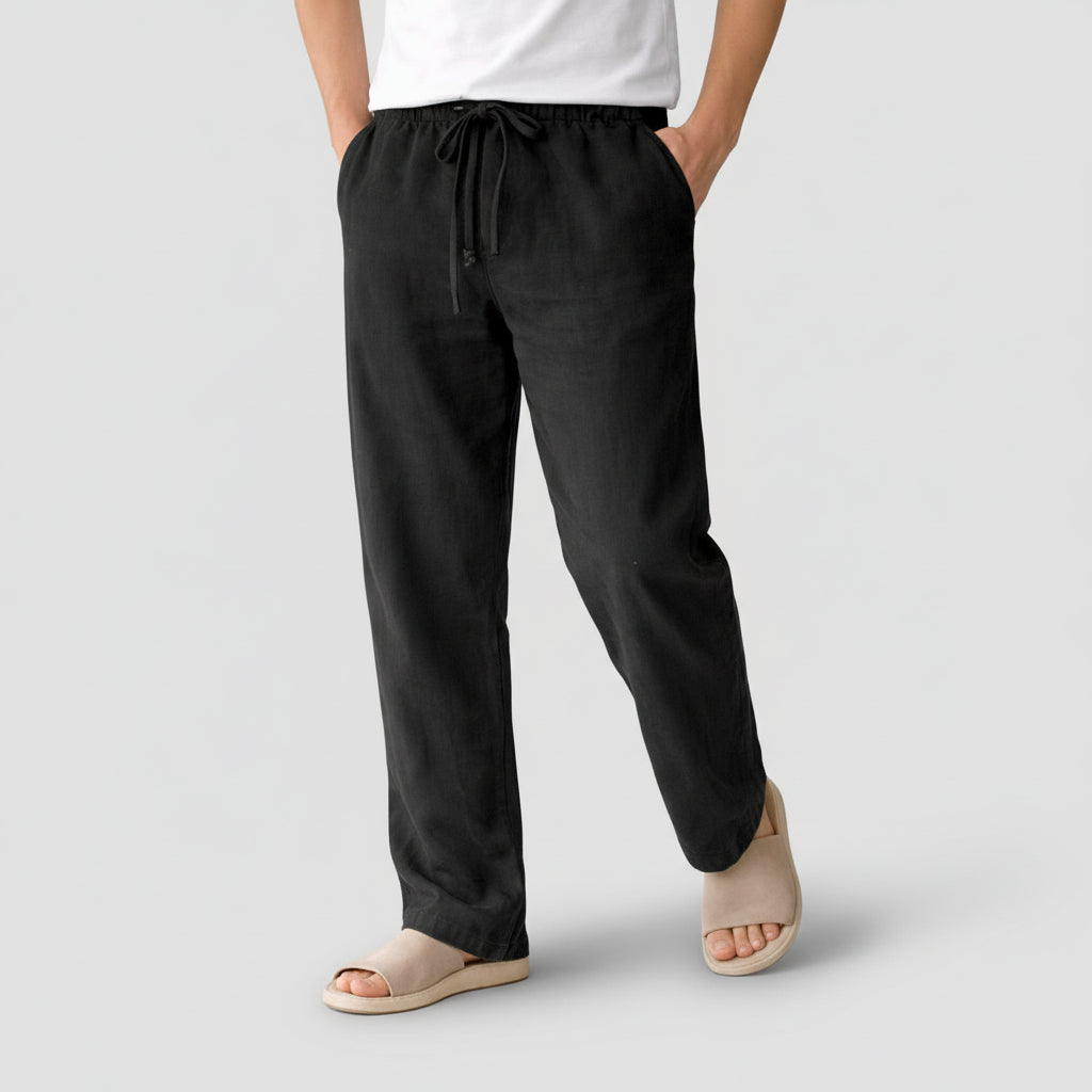 Drawstring Waist Straight Leg Lounge Pants for Men