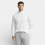 Mock Neck Long Sleeve Pullover Slim Fit for Men