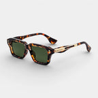 Square Frame Sunglasses Gold Detail for Men