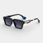 Square Frame Sunglasses Gold Detail for Men