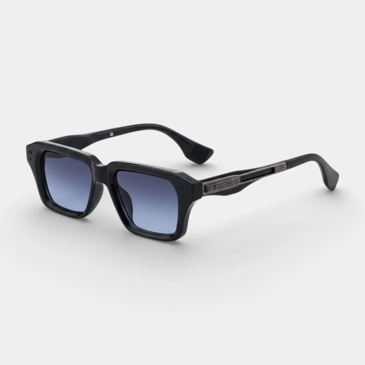 Square Frame Sunglasses Gold Detail for Men