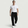 Straight Leg Drawstring Lounge Pants Relaxed Fit for Men