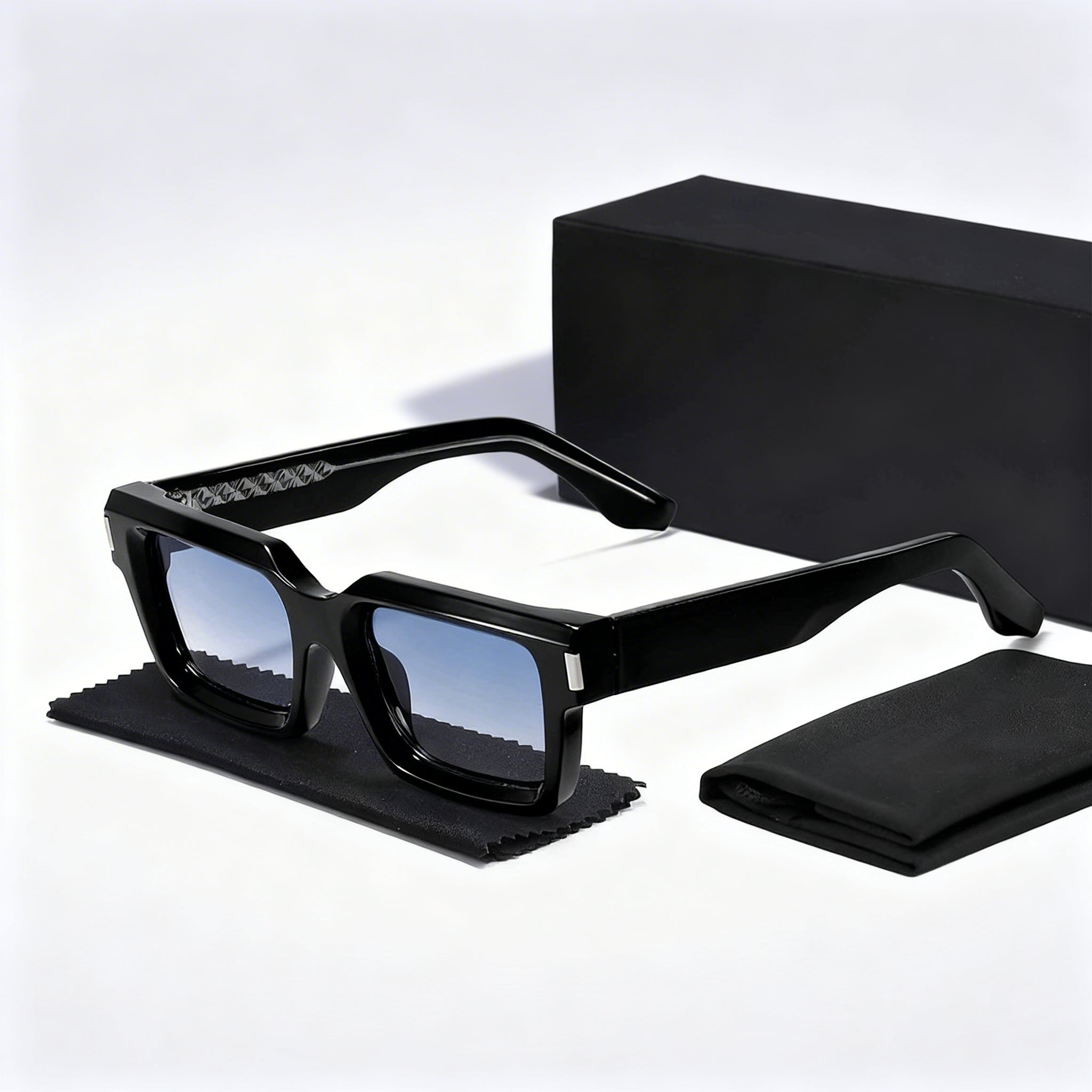 Square Frame Tinted Lens Sunglasses for Men