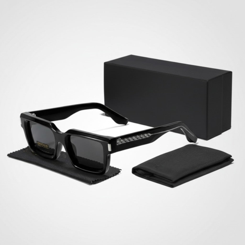 Square Frame Tinted Lens Sunglasses for Men