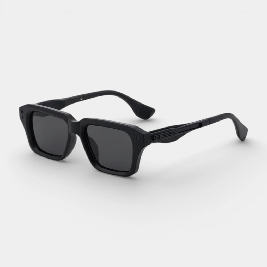 Square Frame Sunglasses Gold Detail for Men