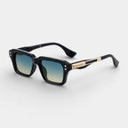 Square Frame Sunglasses Gold Detail for Men