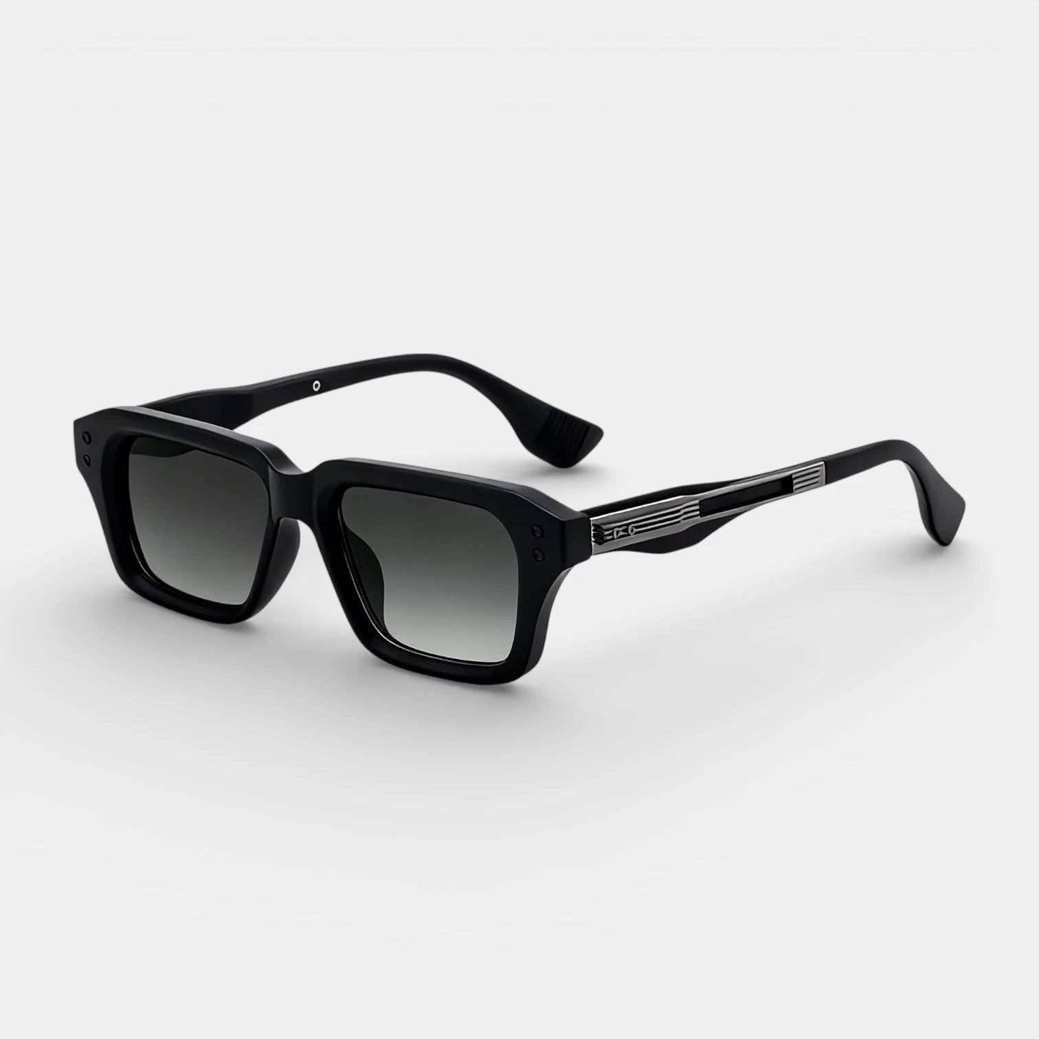 Square Frame Sunglasses Gold Detail for Men