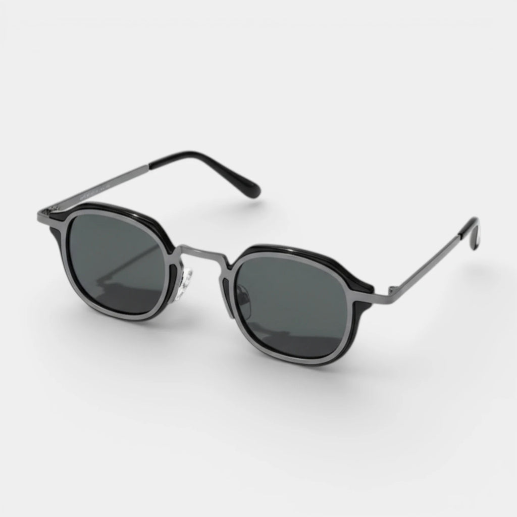 Round Frame Sunglasses Dark Tinted Lenses for Men
