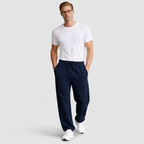 Straight Leg Drawstring Lounge Pants Relaxed Fit for Men