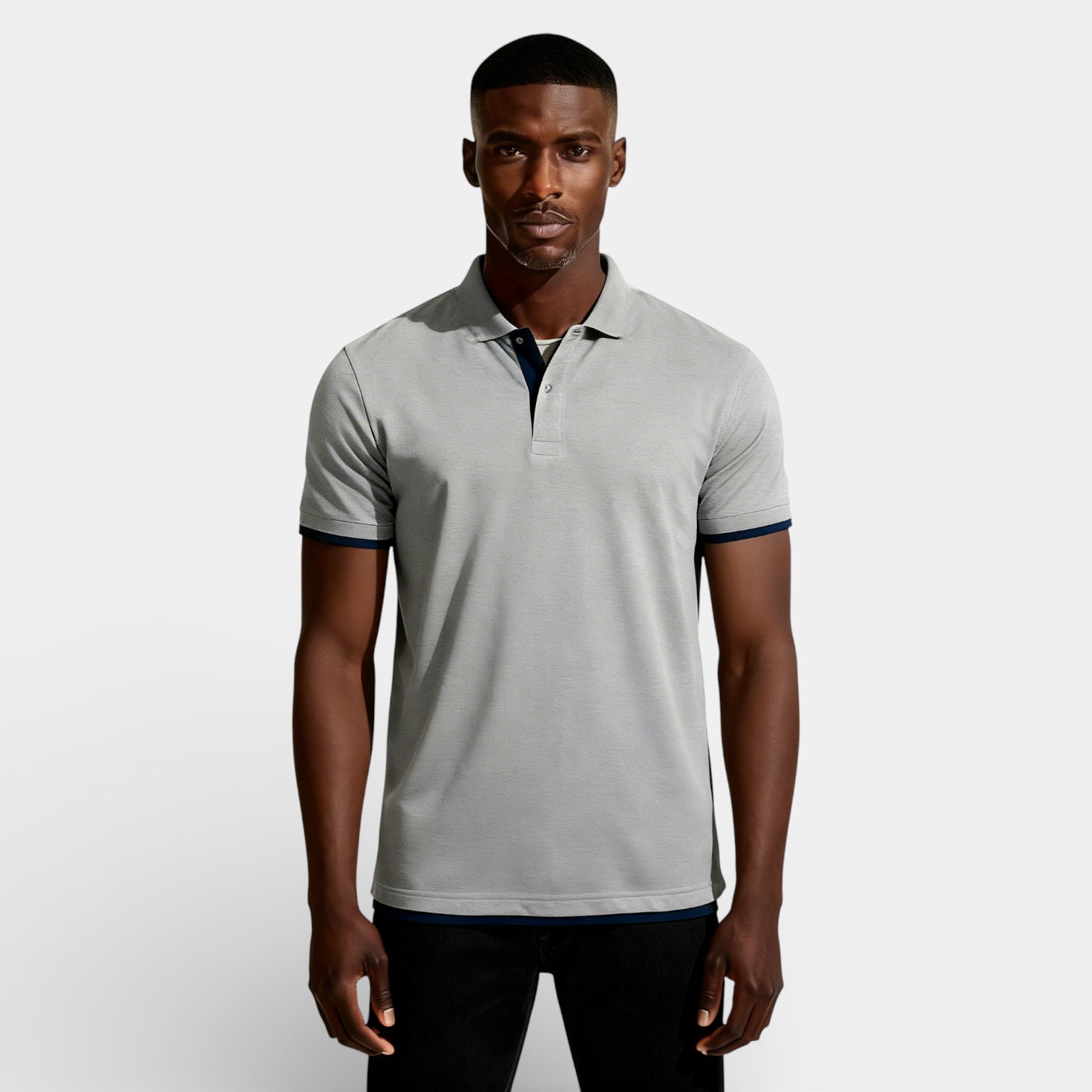 Short Sleeve Polo Shirt Pullover Regular Fit for Men