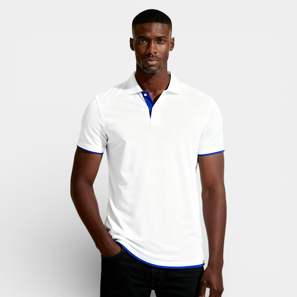 Short Sleeve Polo Shirt Pullover Regular Fit for Men