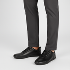 Low-Top Lace-Up Sneakers Smooth Upper Slim for Men