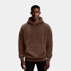 Fleece Pullover Hoodie Relaxed Fit for Men