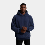 Fleece Pullover Hoodie Relaxed Fit for Men