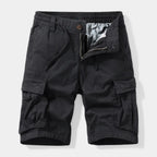 Belted Cargo Shorts Relaxed Fit Multi-Pocket for Men