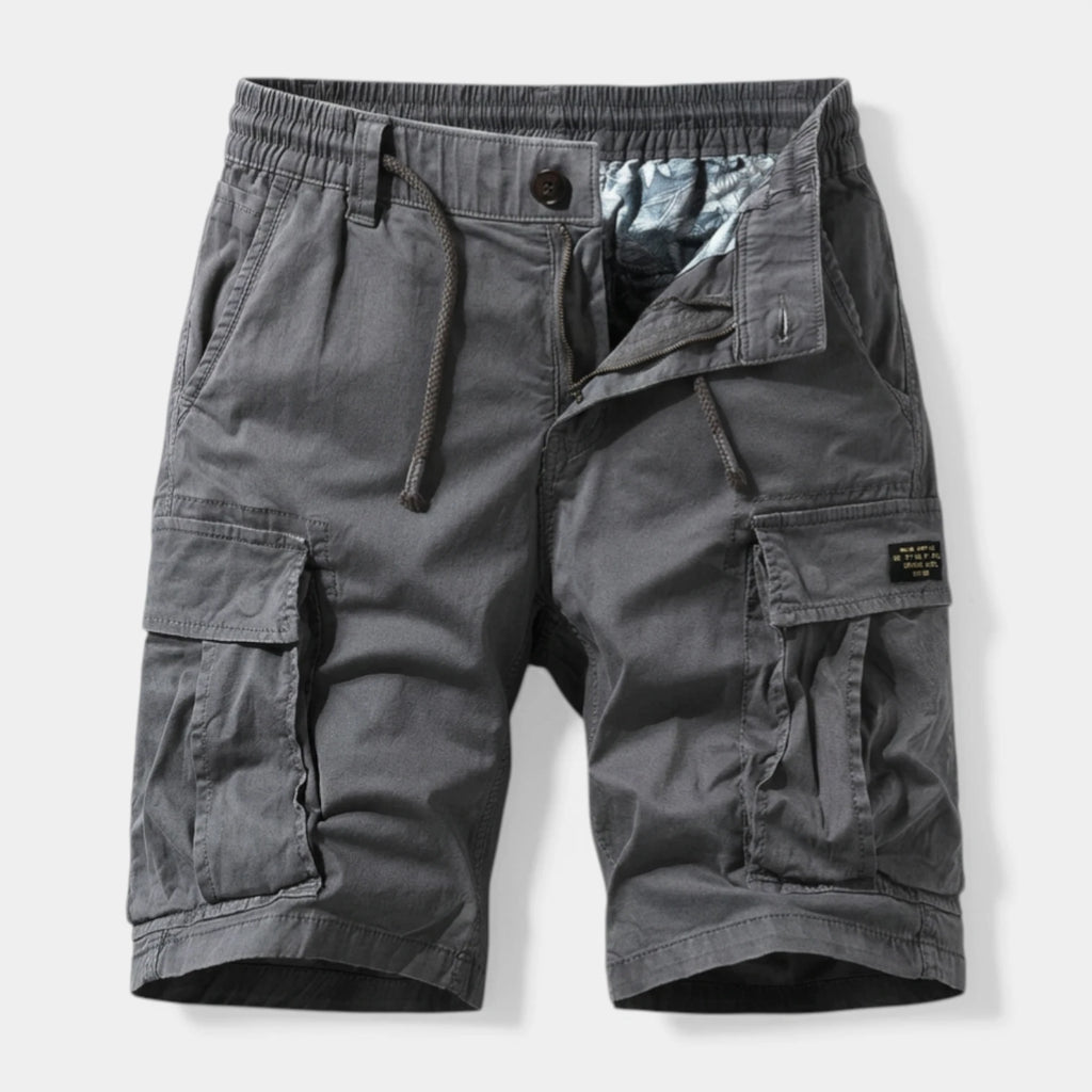Belted Cargo Shorts Relaxed Fit Multi-Pocket for Men