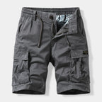 Belted Cargo Shorts Relaxed Fit Multi-Pocket for Men