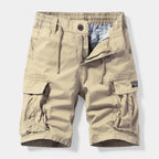 Belted Cargo Shorts Relaxed Fit Multi-Pocket for Men
