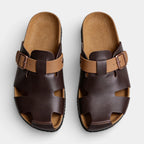 Open Toe Slide Sandals Buckle Strap for Men