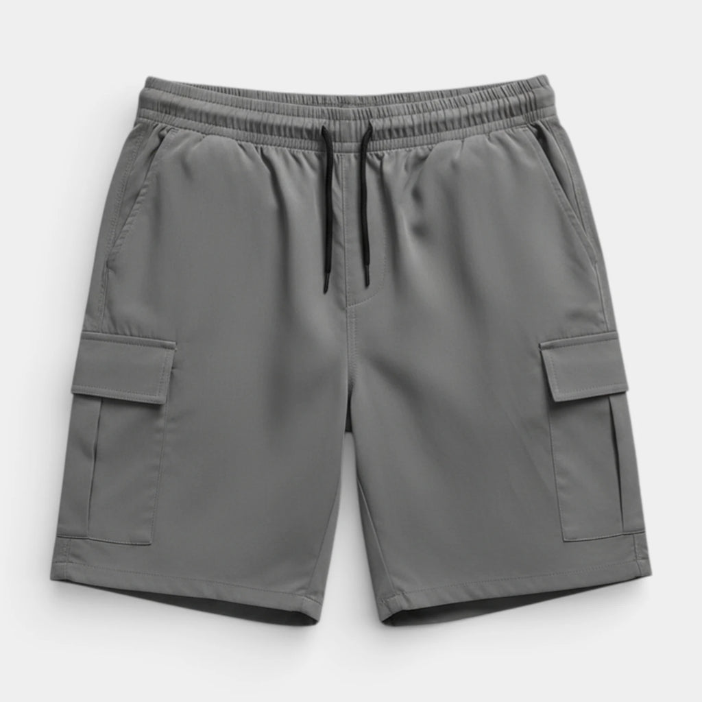 Cargo Shorts Relaxed Fit Drawstring Elastic Waist for Men
