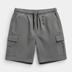 Cargo Shorts Relaxed Fit Drawstring Elastic Waist for Men