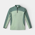 Quarter-Zip Pullover Stand Collar Regular Fit for Men