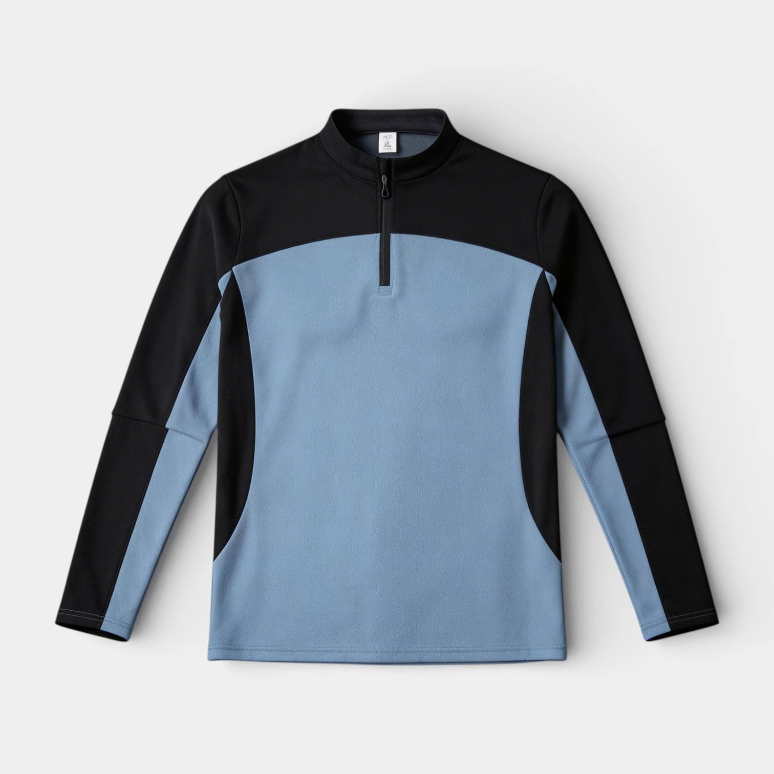 Quarter-Zip Pullover Stand Collar Regular Fit for Men