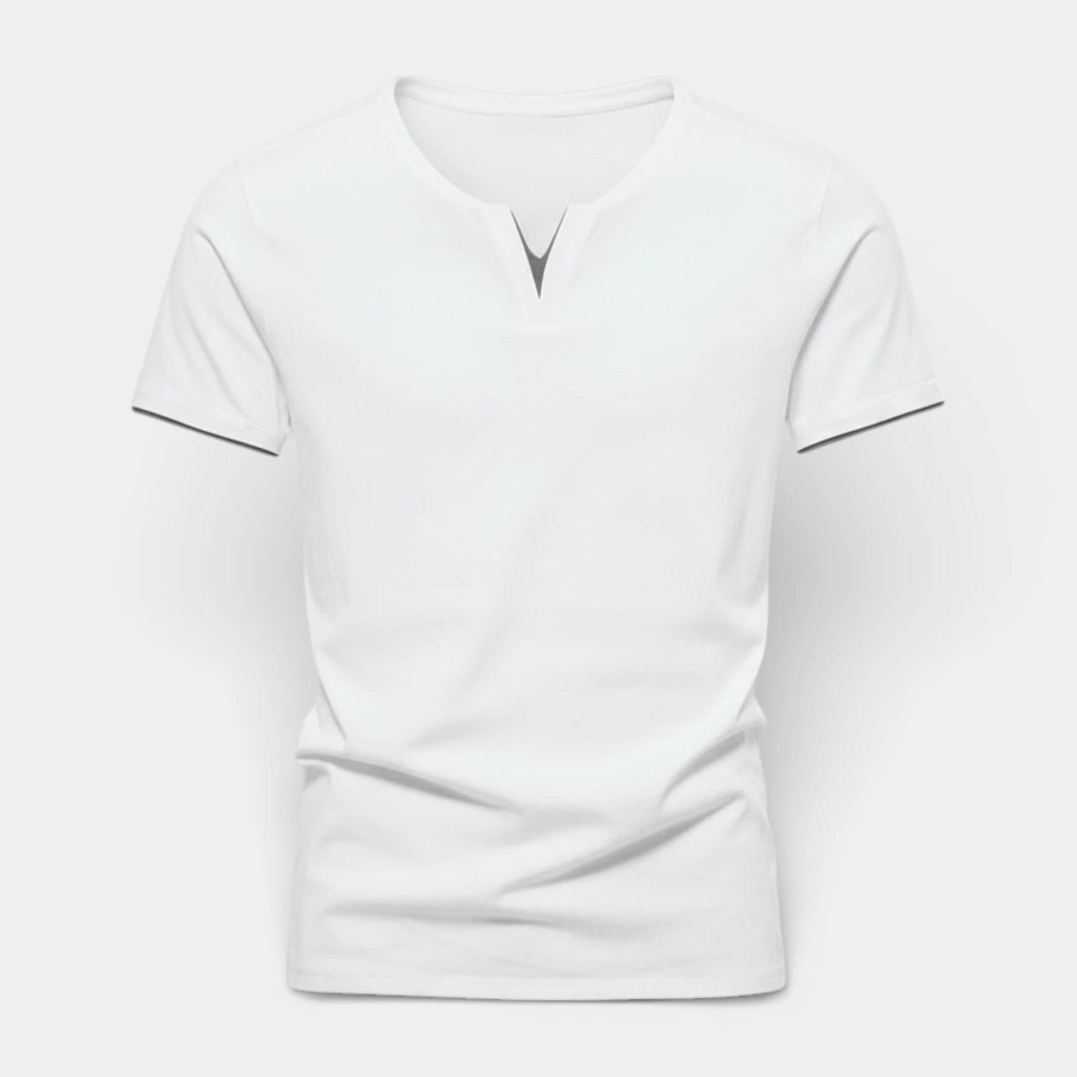 V-Notch Neck Short Sleeve T-Shirt Regular Fit for Men