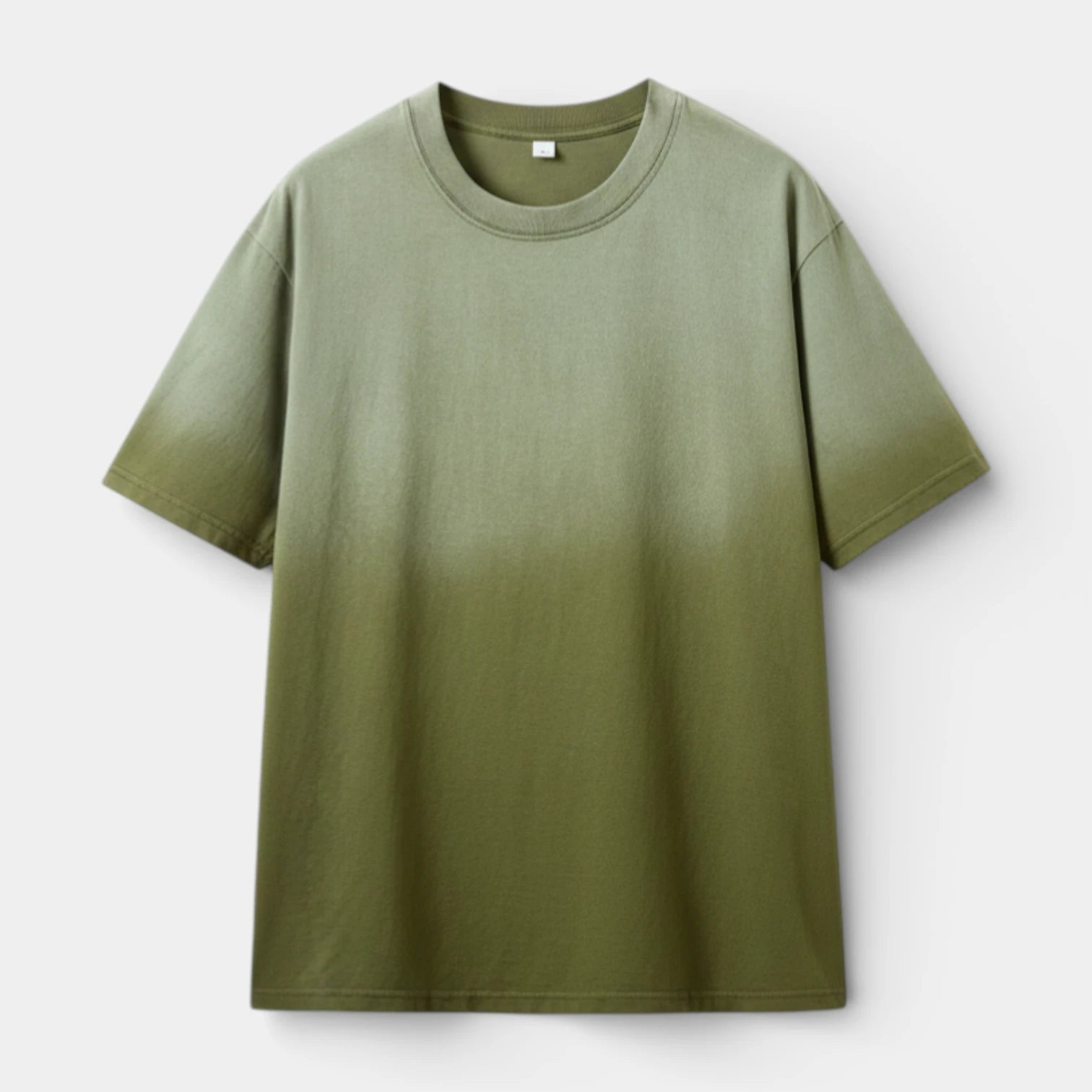 Ombre Gradient Crew Neck T-Shirt Short Sleeve for Men