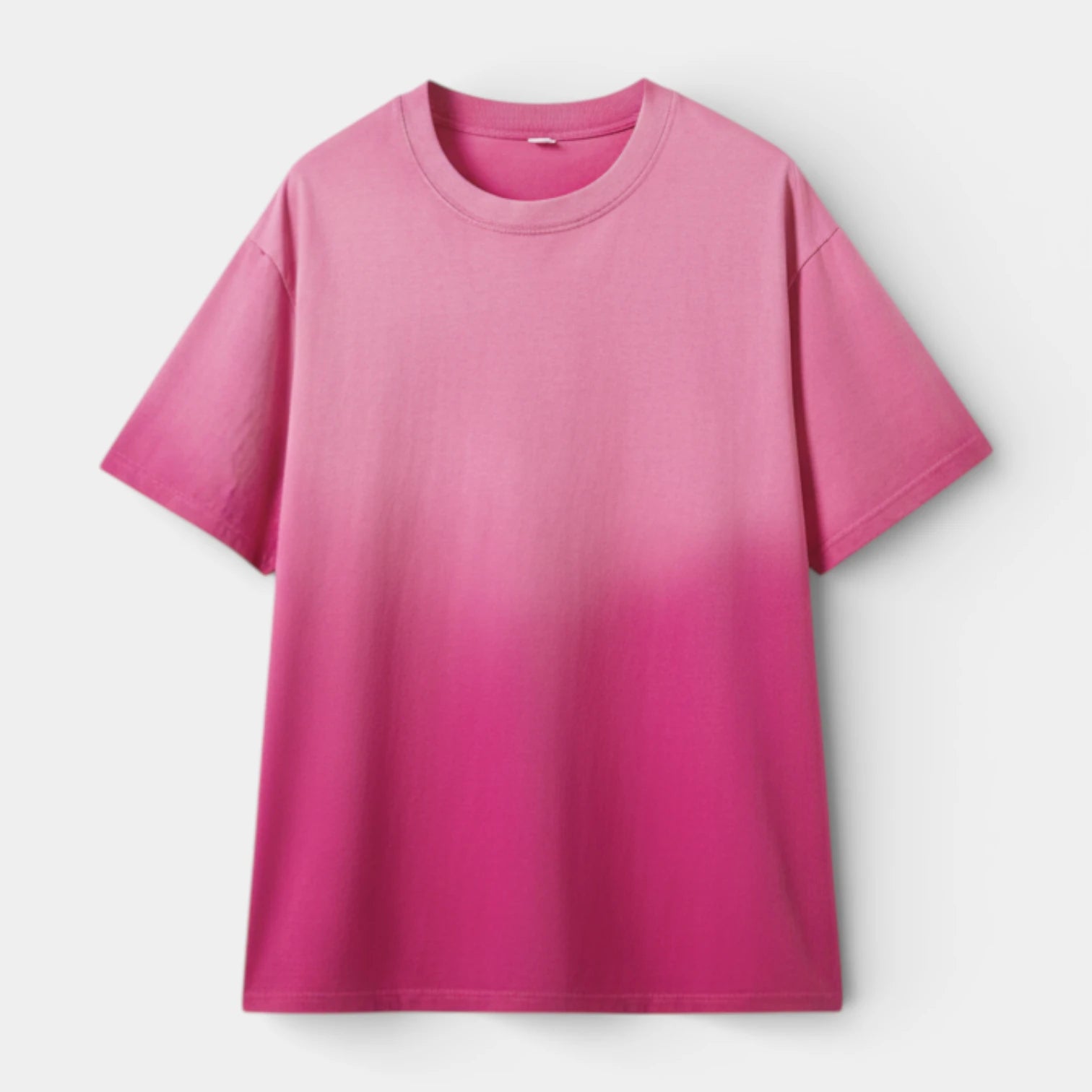 Ombre Gradient Crew Neck T-Shirt Short Sleeve for Men