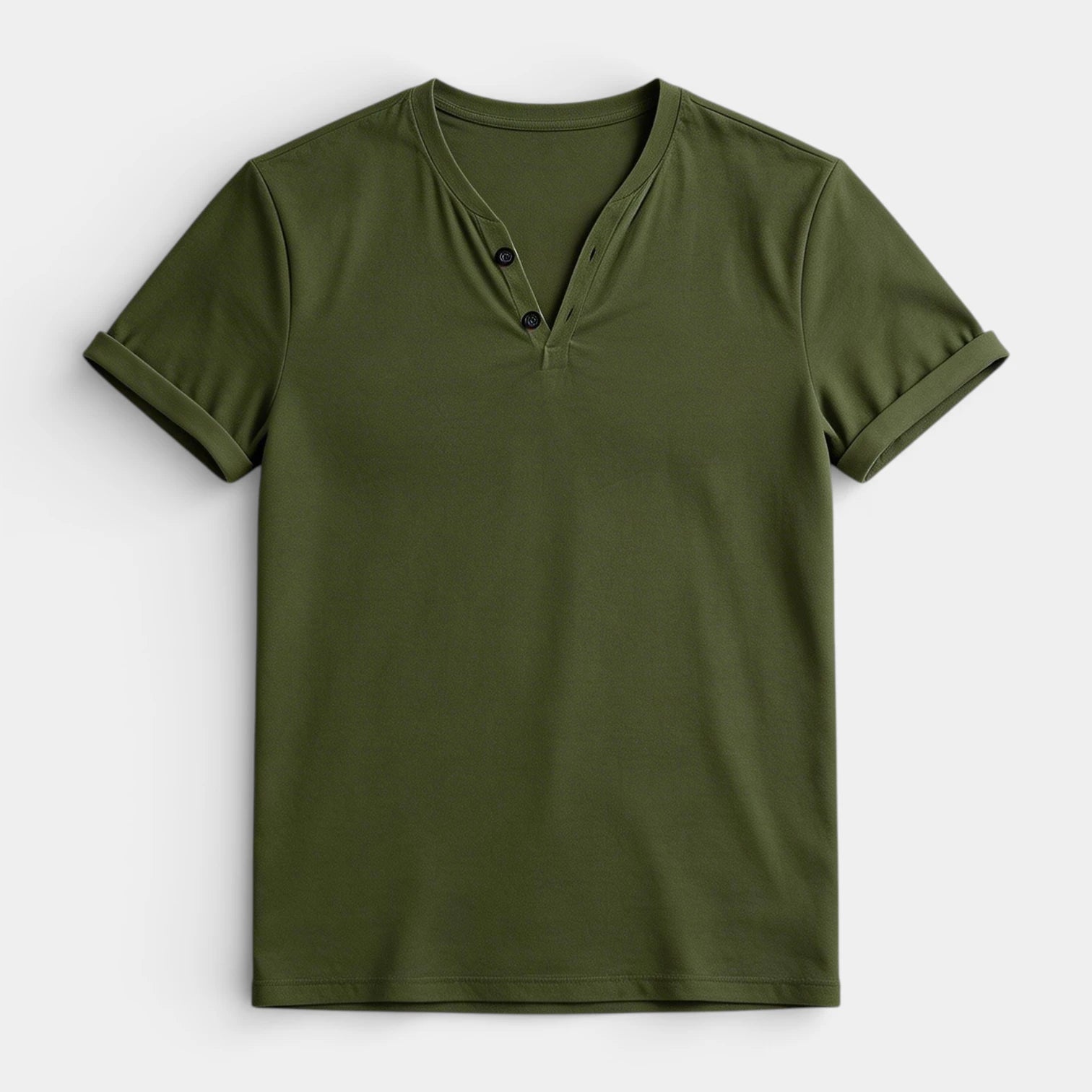 Henley T-Shirt Short Sleeve Regular Fit for Men