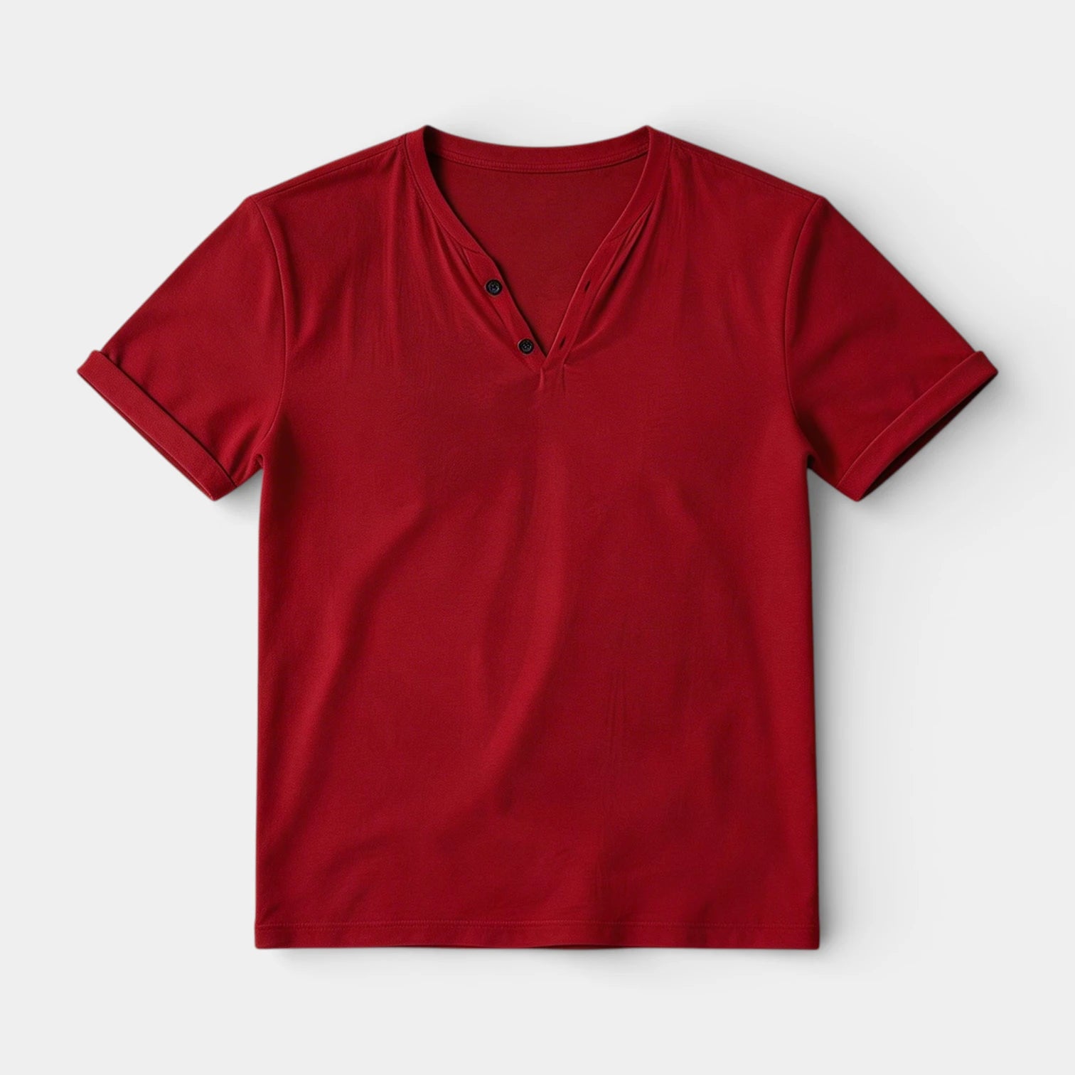 Henley T-Shirt Short Sleeve Regular Fit for Men