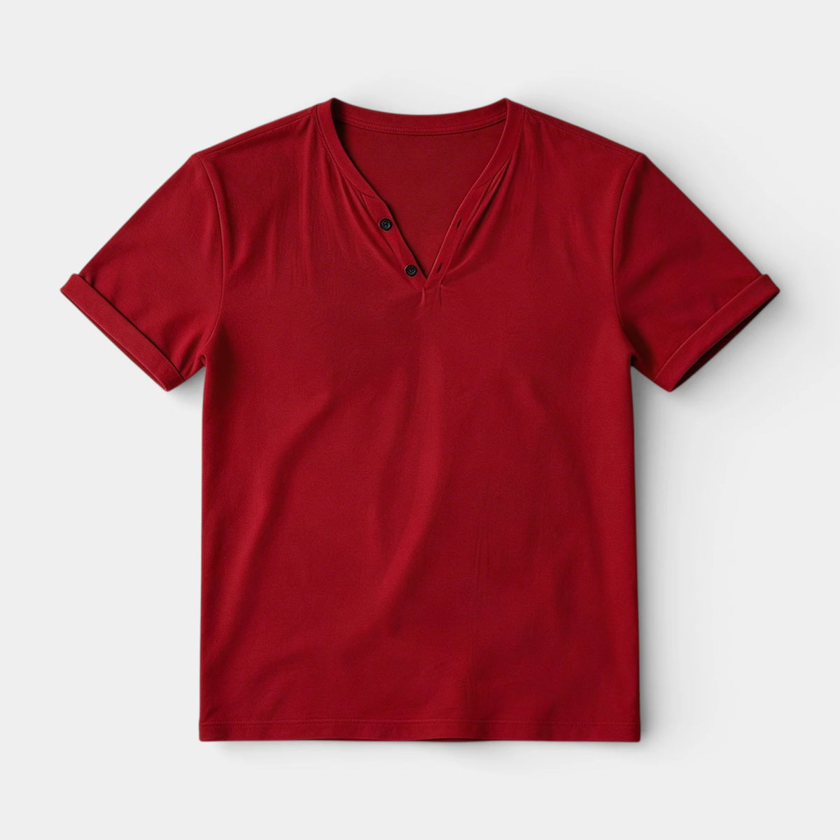 Henley T-Shirt Short Sleeve Regular Fit for Men