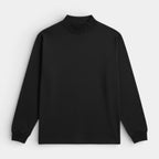 Mock Neck Long Sleeve Pullover Slim Fit for Men
