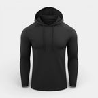 Slim Fit Gym Pullover Hoodie Long Sleeve for Men