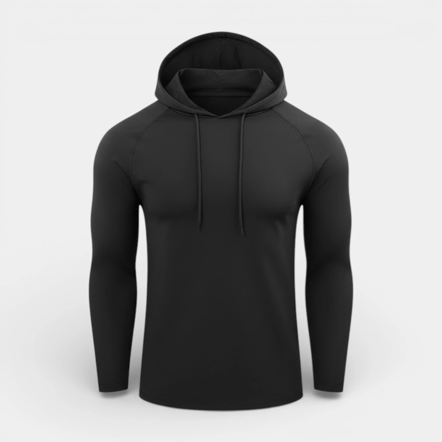 Slim Fit Gym Pullover Hoodie Long Sleeve for Men