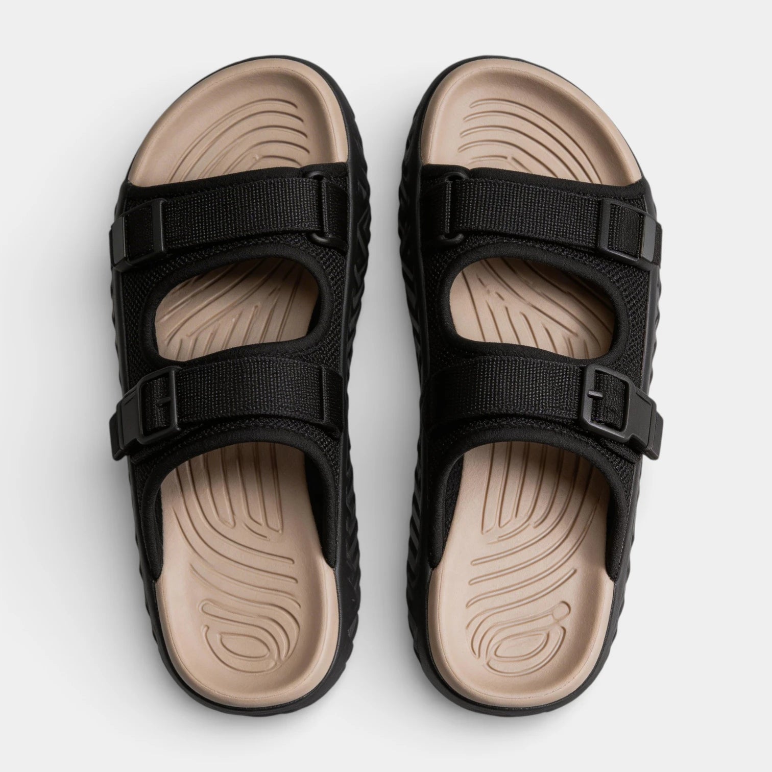 Sport Sandals Dual Buckle Adjustable Strap Open Toe for Men