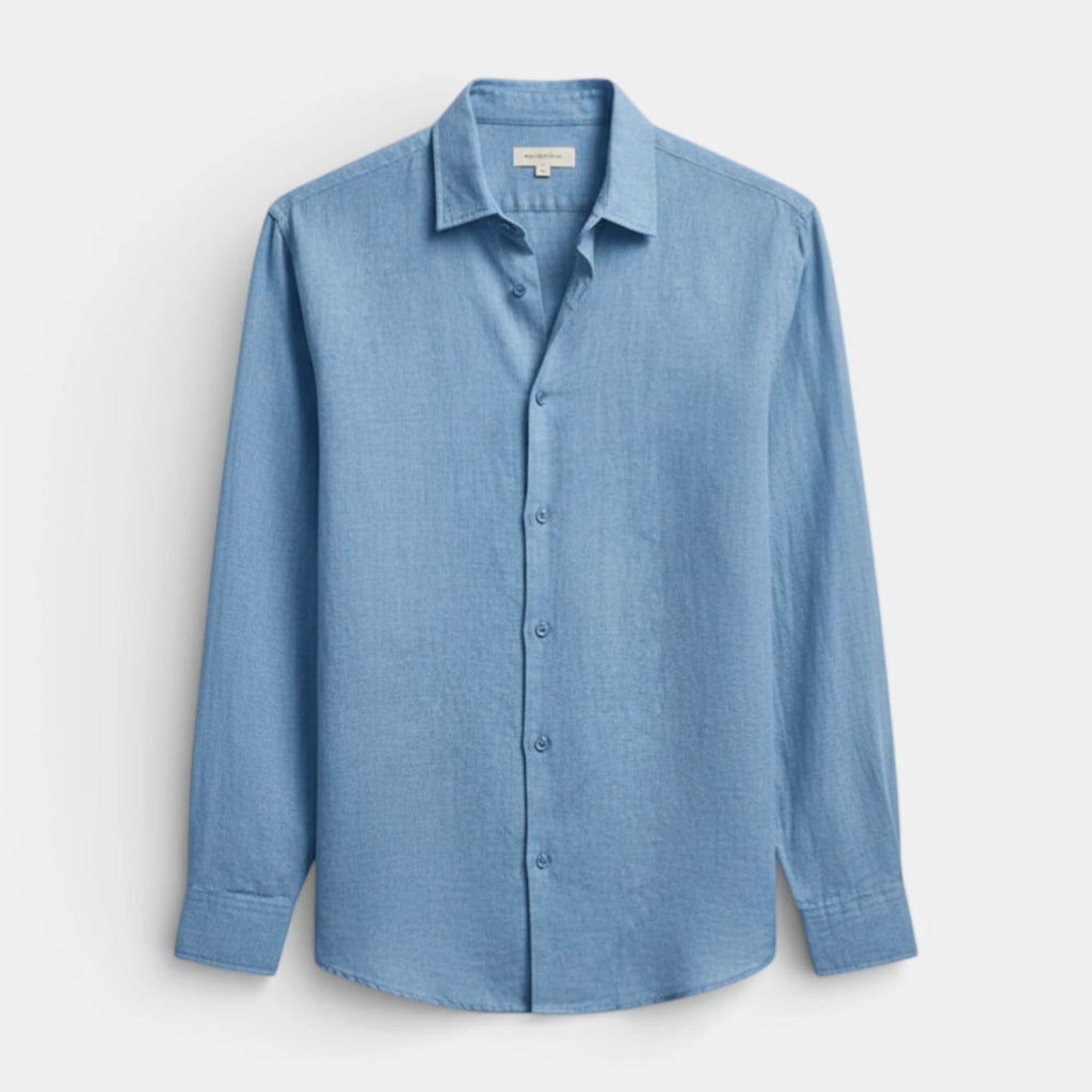 Button-Up Long Sleeve Shirt Regular Fit for Men