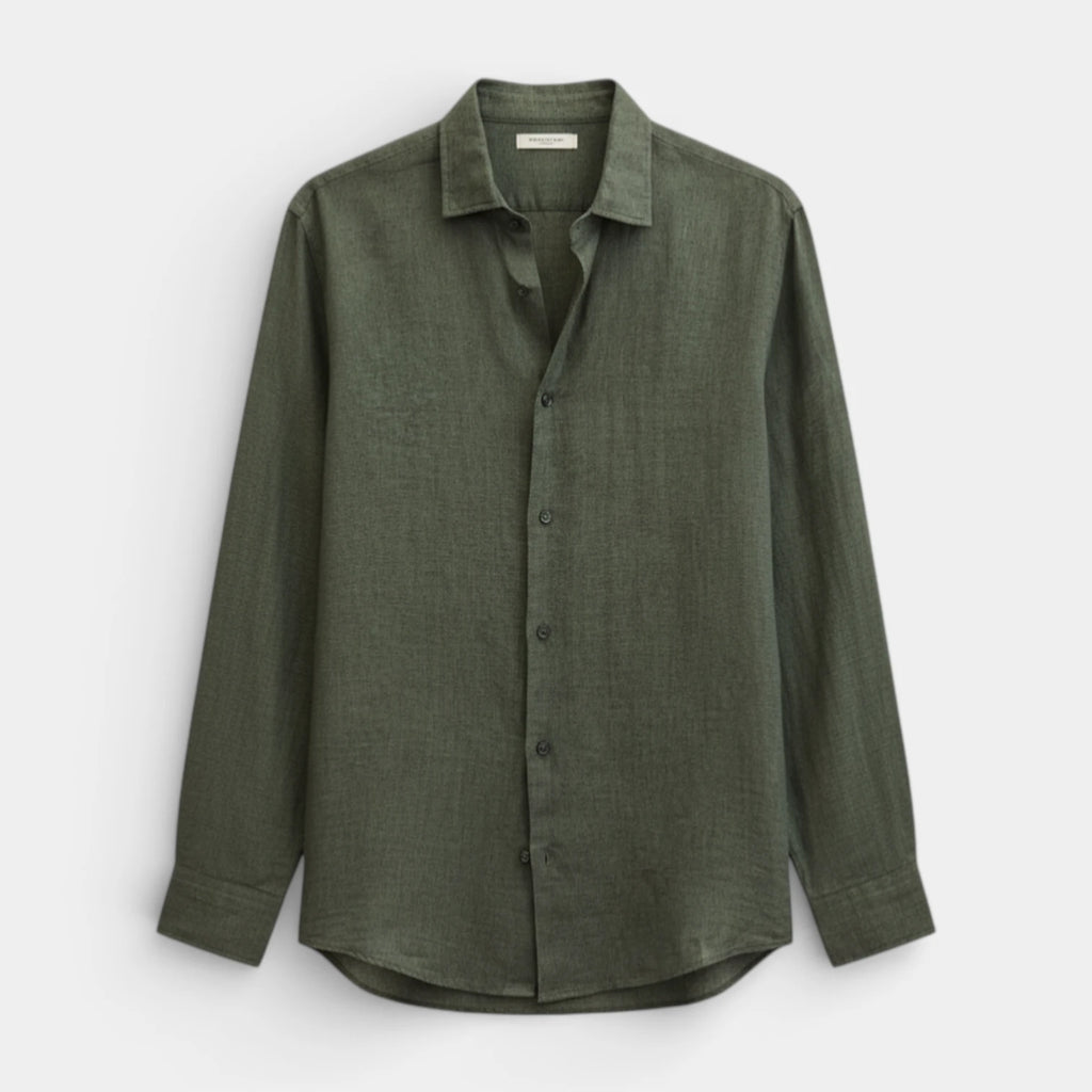 Button-Up Long Sleeve Shirt Regular Fit for Men