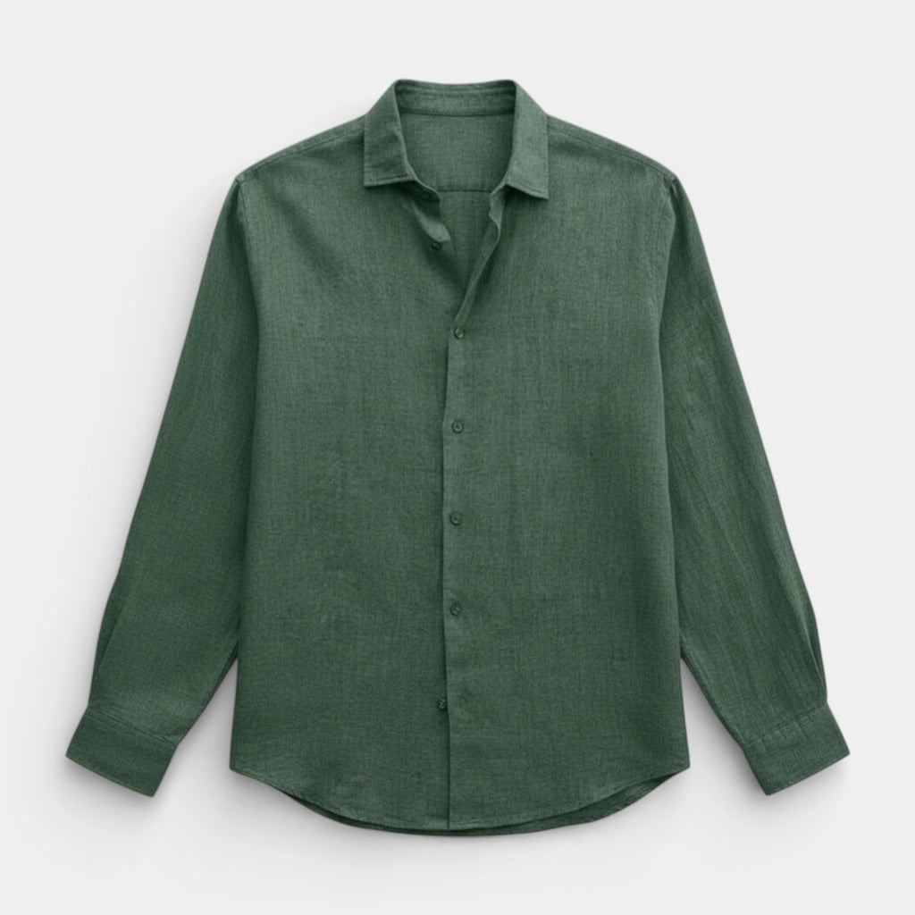 Button-Up Long Sleeve Shirt Regular Fit for Men